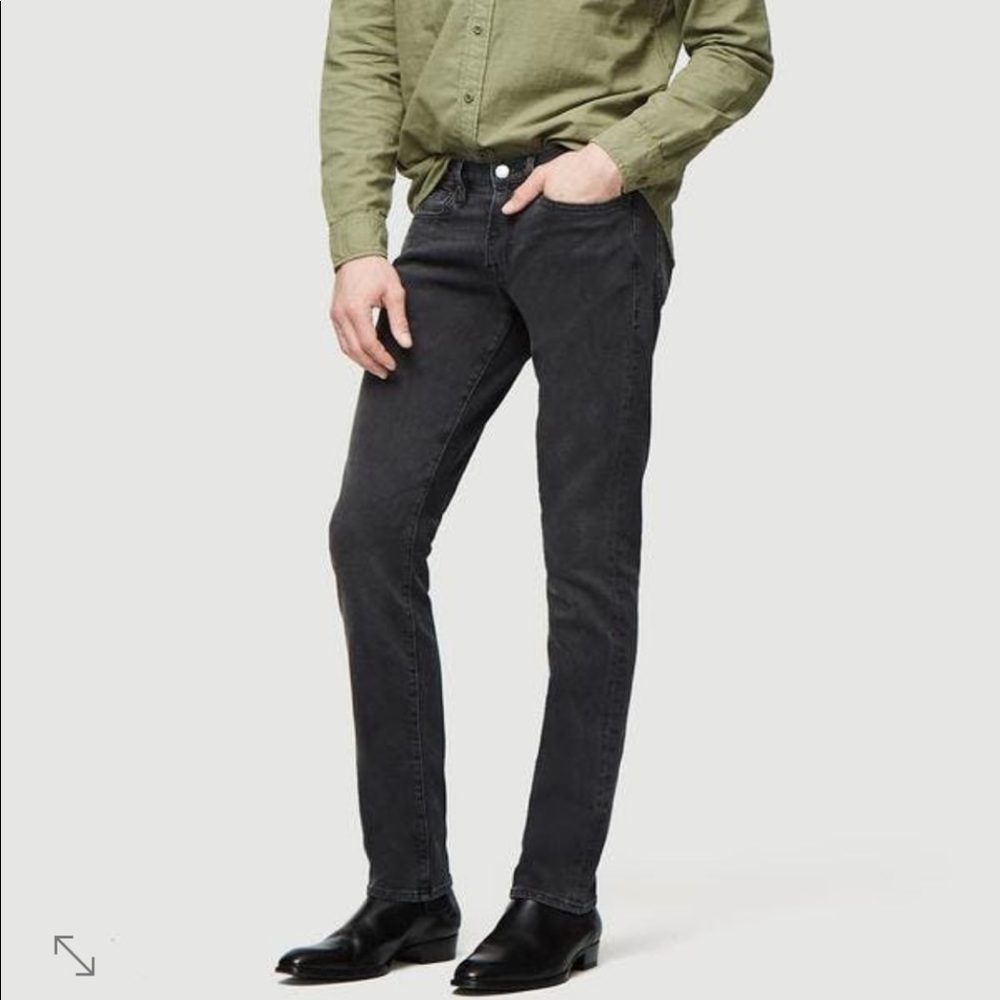 NWOT mens FRAME L’Homme Slim Jeans - Gray Fade
